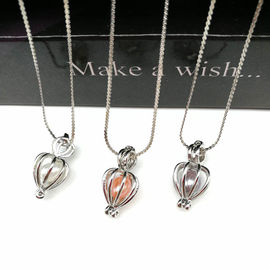 Love and Wish Pearl Cage Pendant Jewelry Making Essential Oil Diffuser DIY Hollow Pendant