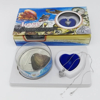 Freshwater Pearl Gift Set With Neckalce And Shell Shape Cage Pendant