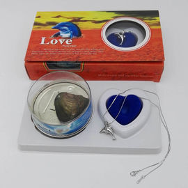 Love Pearl Necklace Set Oyster Cage Pendant  Wish Pearl Jewelry Gift Box
