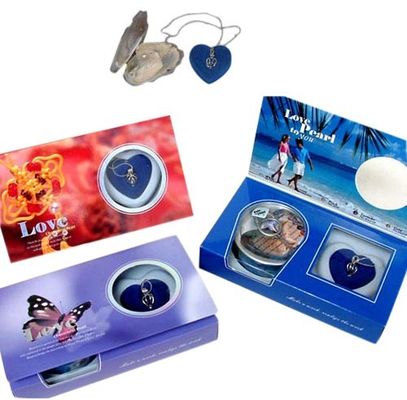 DIY Freshwater Pearl Jewelry Gift Love Pearl Necklace Set Oyster Drop Pendant Prefect Gifts