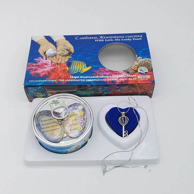 Custom Color Box Love Wish Pearl Necklace Gift Box With can Open Cage Pendant sending to everybody