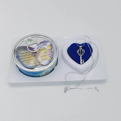 Custom Color Box Love Wish Pearl Necklace Gift Box With can Open Cage Pendant sending to everybody